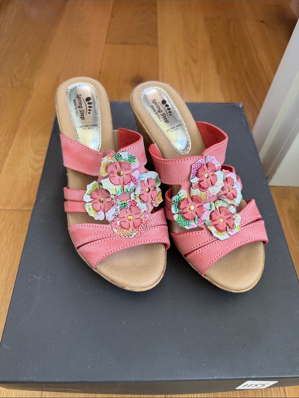 Brand New!!! Spring Step Rosita wedge sandals. Size 9.5-10. Peach. Gorgeous!!!!